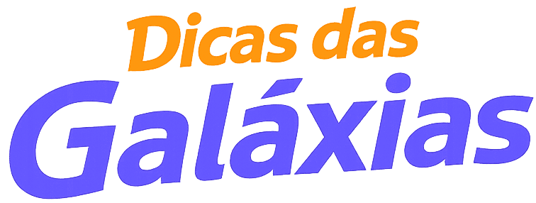 Logo retangular site Dicas das Galáxias
