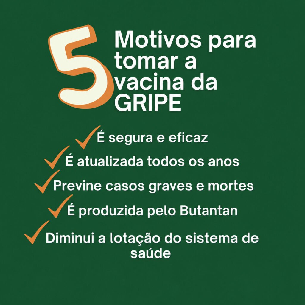 5 motivos para tomar a vacina da gripe (influenza)